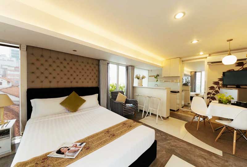 Penthouse serviced apartment for rent in Disrtict 1 Ho Chi Minh City