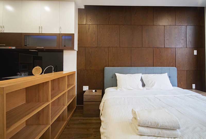 Bright serviced apartment rental in Dakao area District 1 Ho Chi Minh City