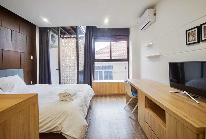 Bright serviced apartment rental in Dakao area District 1 Ho Chi Minh City