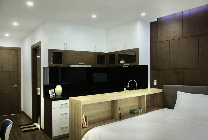 Studio rental flat with small garden in Dakao Distric 1 HCMC