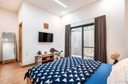 Bright studio serviced apartment in Binh Thanh Dist for rent