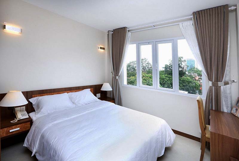 Two bedrooms serviced apartment for rent on Truong Dinh St, District 3, Ho Chi Minh City.