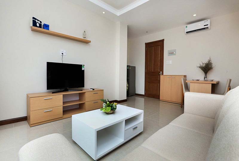 Two bedrooms serviced apartment for rent on Truong Dinh St, District 3, Ho Chi Minh City.