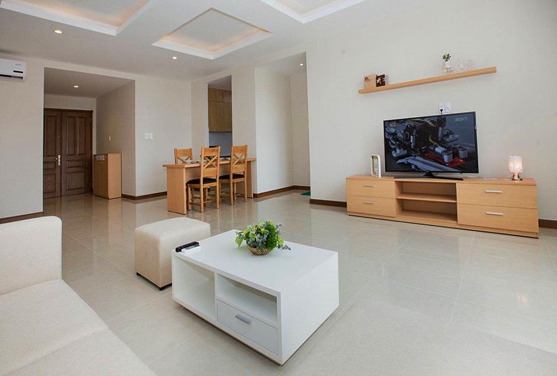 Two bedrooms serviced apartment for rent on Truong Dinh St, District 3, Ho Chi Minh City.