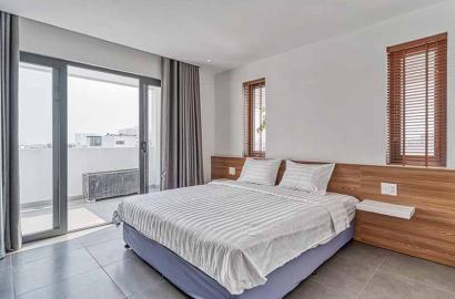 Bright-light serviced apartment rental on Thao Dien, Saigon, District 2