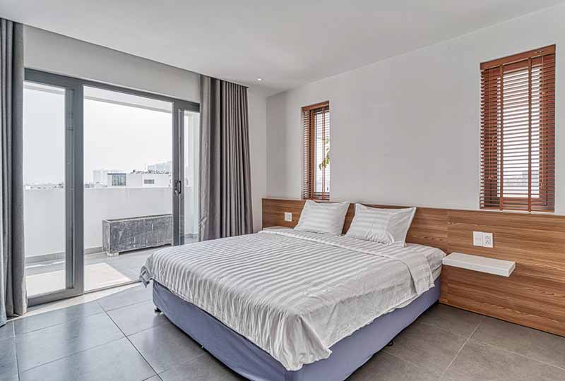 Bright-light serviced apartment rental on Thao Dien, Saigon, District 2
