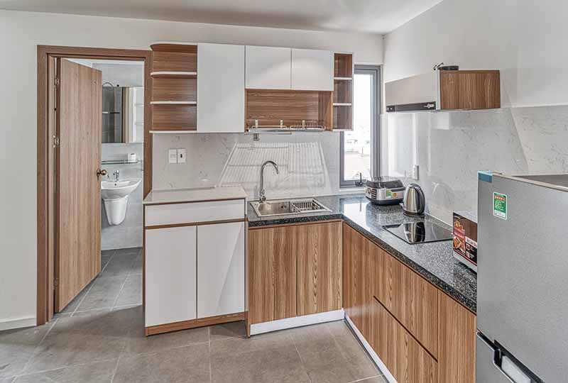 Bright-light serviced apartment rental on Thao Dien, Saigon, District 2