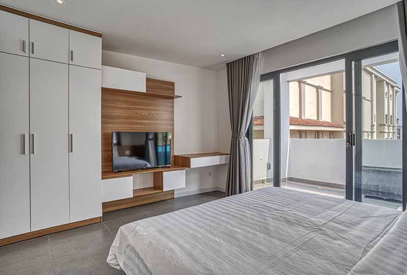 Bright-light serviced apartment rental on Thao Dien, Saigon, District 2