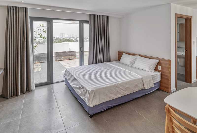 Studio flat for rent on Thao Dien, District 2, Saigon come with full of services