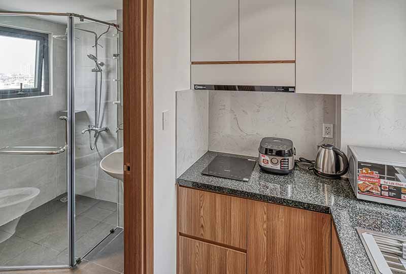 Studio flat for rent on Thao Dien, District 2, Saigon come with full of services