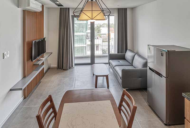 Nice serviced apartment rental on Quoc Huong St, Thao Dien area, District 2.