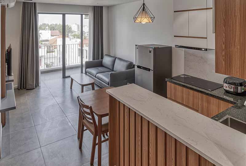 Nice serviced apartment rental on Quoc Huong St, Thao Dien area, District 2.