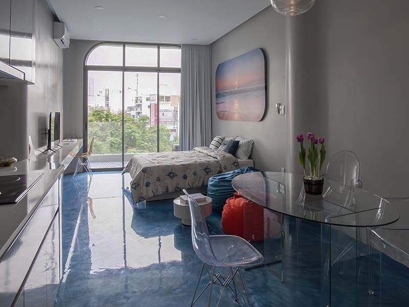 Bright-light serviced apartment for rent in District 3 Nam Ki Khoi Nghia St. 