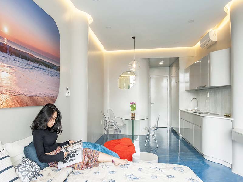 Bright-light serviced apartment for rent in District 3 Nam Ki Khoi Nghia St. 