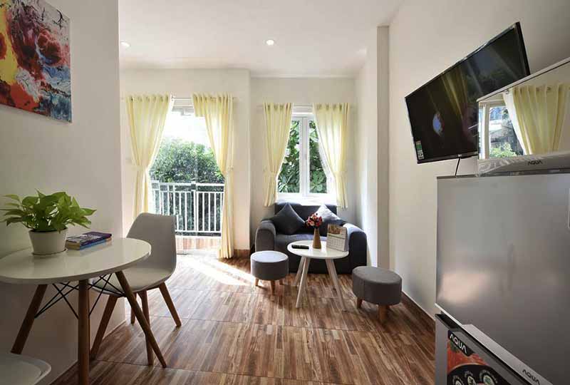 Spacious Studio serviced apartment for lease in Dakao War, District 1, HCMC