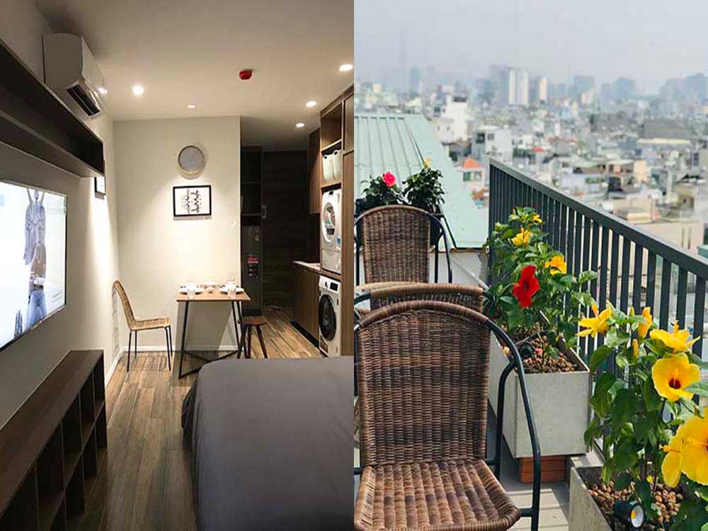 Windy serviced apartment for rent in District 10 Ho Chi Minh City