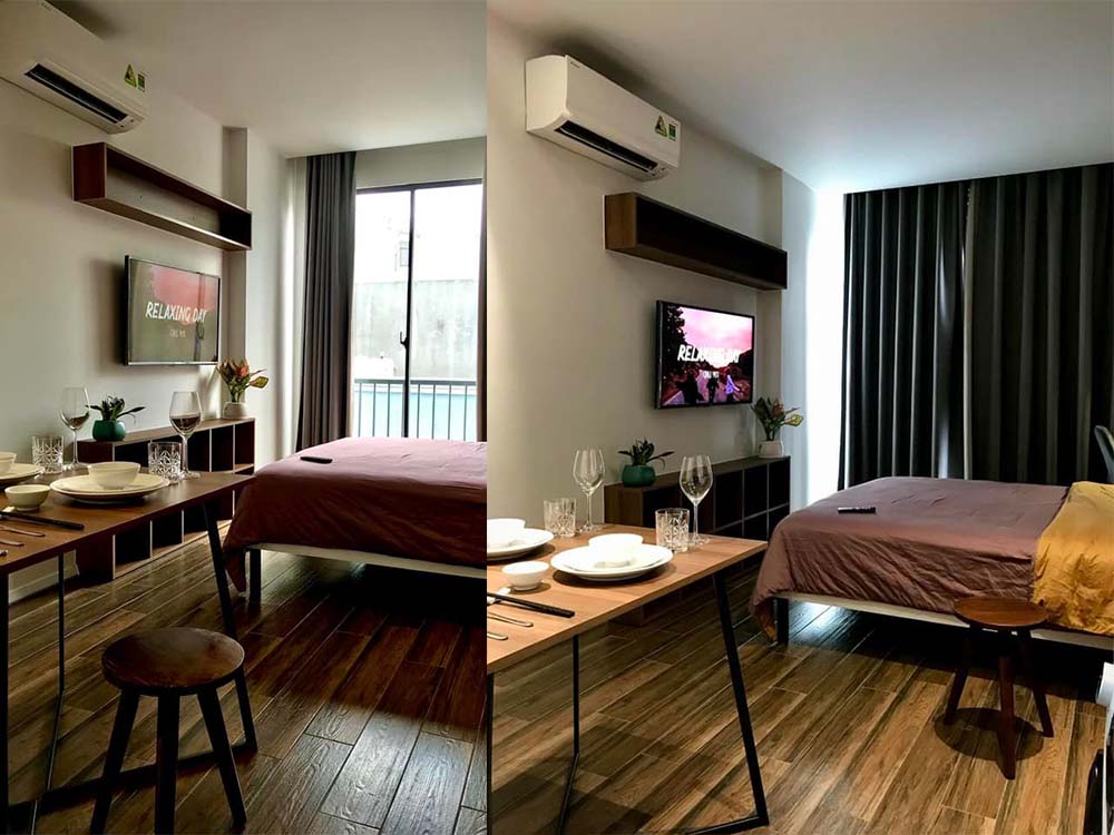 Windy serviced apartment for rent in District 10 Ho Chi Minh City