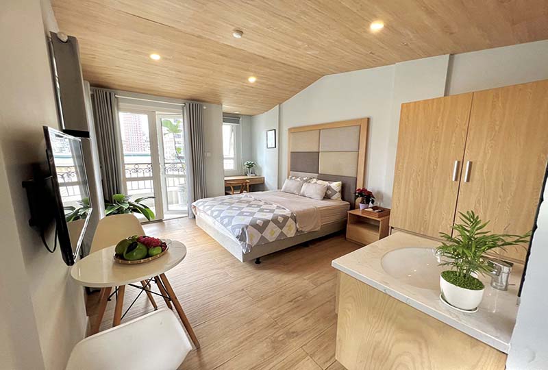 Opened studio serviced apartment for rent in District 4 HCMC