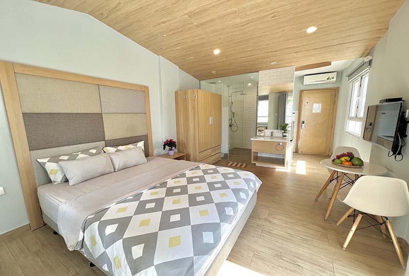 Opened studio serviced apartment for rent in District 4 HCMC