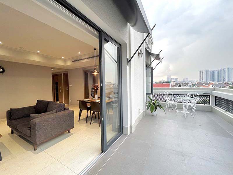 Penthouse serviced apartment leasing in Thao Dien Area District 2 Thu Duc City