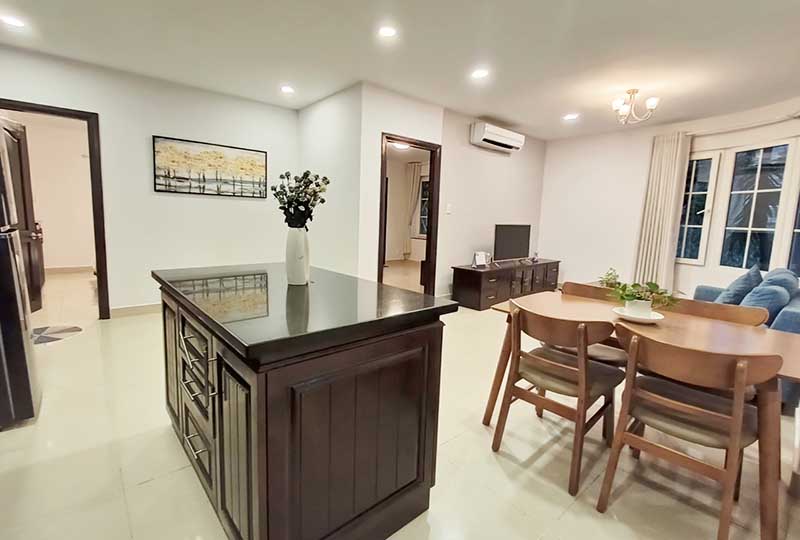 Serviced apartment for rent on Nguyen Van Huong St, Thao Dien area, Thu Duc City
