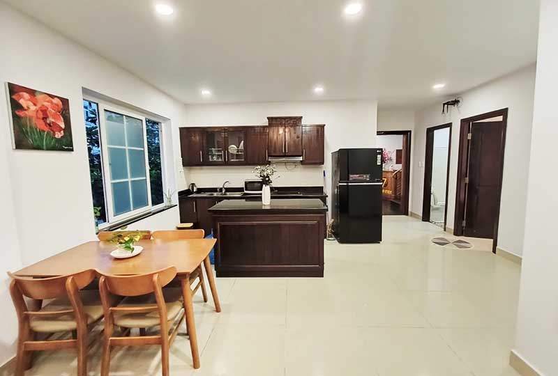 Serviced apartment for rent on Nguyen Van Huong St, Thao Dien area, Thu Duc City