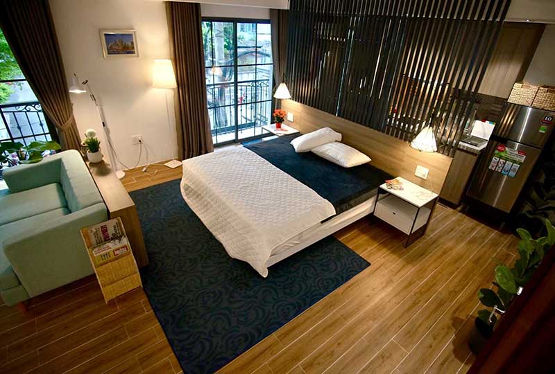 Spacious studio serviced apartment renting in Tan Binh District Saigon