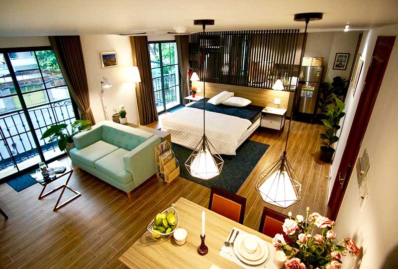 Spacious studio serviced apartment renting in Tan Binh District Saigon