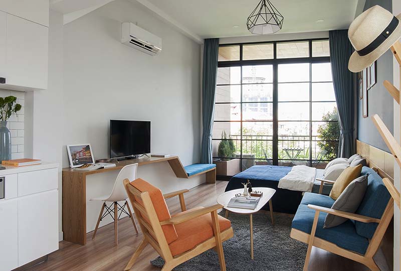 Copenhagen style studio for lease in District 3, Nam Ki Khoi Nghia Street