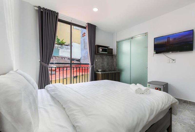 Studio apartment for rent on Vo Thi Sau Street, District 3, Ho Chi Minh City