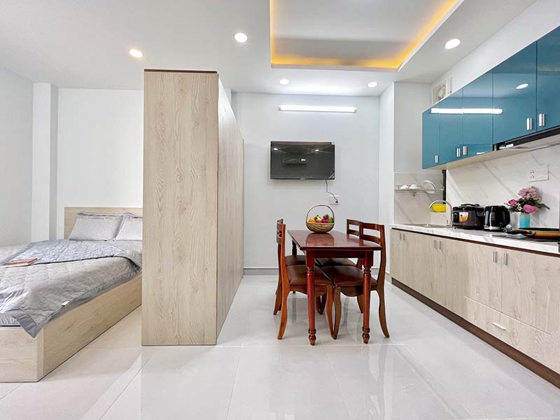 Studio serviced apartment for rent on Nguyen Trong Loi St, Tan Binh District