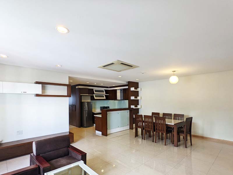 Three bedrooms serviced apartment for rent on Phu Nhuan District Ho Bieu Chanh St