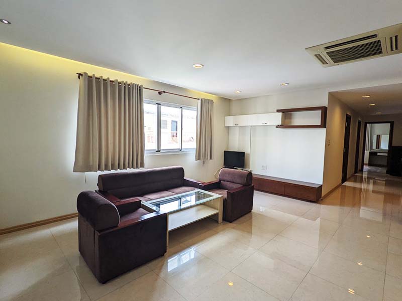 Three bedrooms serviced apartment for rent on Phu Nhuan District Ho Bieu Chanh St