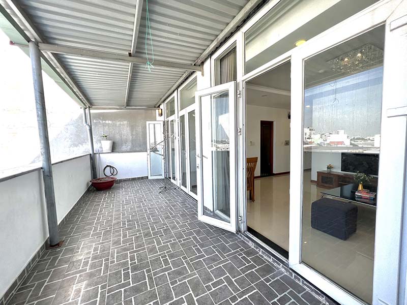 Rooftop serviced apartment for rent in Tan Binh District Ho Chi Minh City