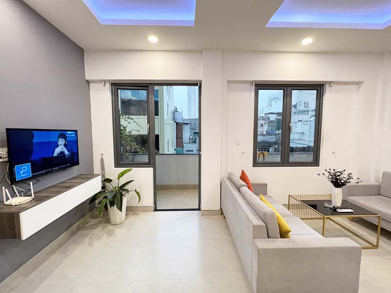 Spacious serviced apartment for rent in District 1 Ho Chi Minh City