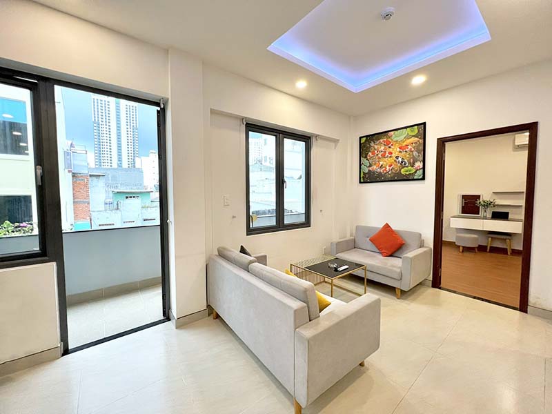 Spacious serviced apartment for rent in District 1 Ho Chi Minh City