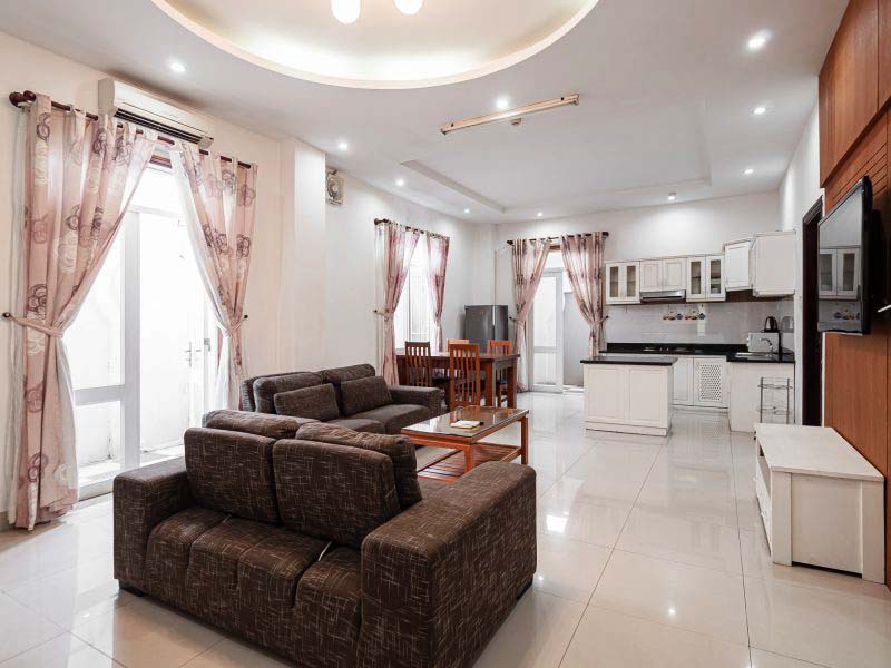 Spacious servviced apartment rental in Thao Dien area, District 2, Thu Duc City