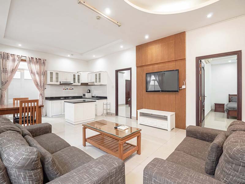Spacious servviced apartment rental in Thao Dien area, District 2, Thu Duc City