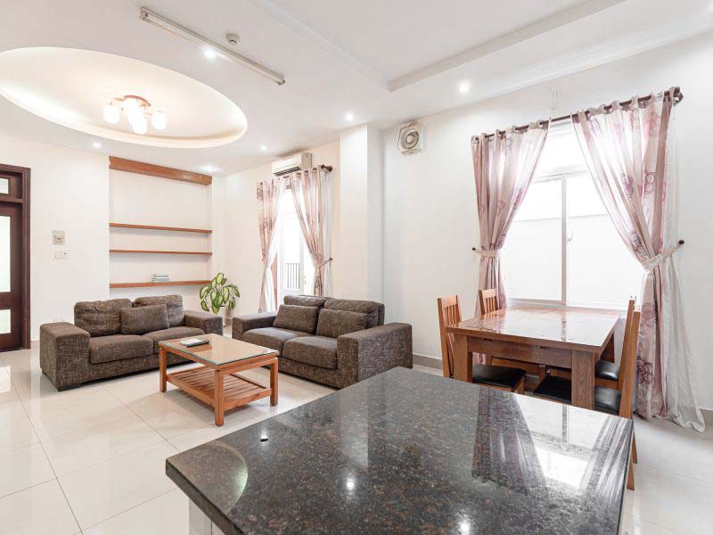 Spacious servviced apartment rental in Thao Dien area, District 2, Thu Duc City