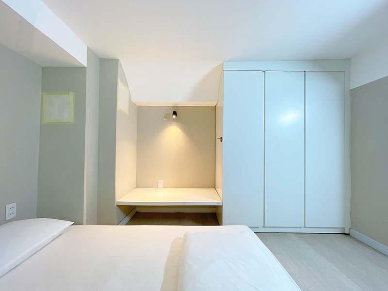 Loft studio for rent on Nguyen Van Linh Street, District 7, HCMC.