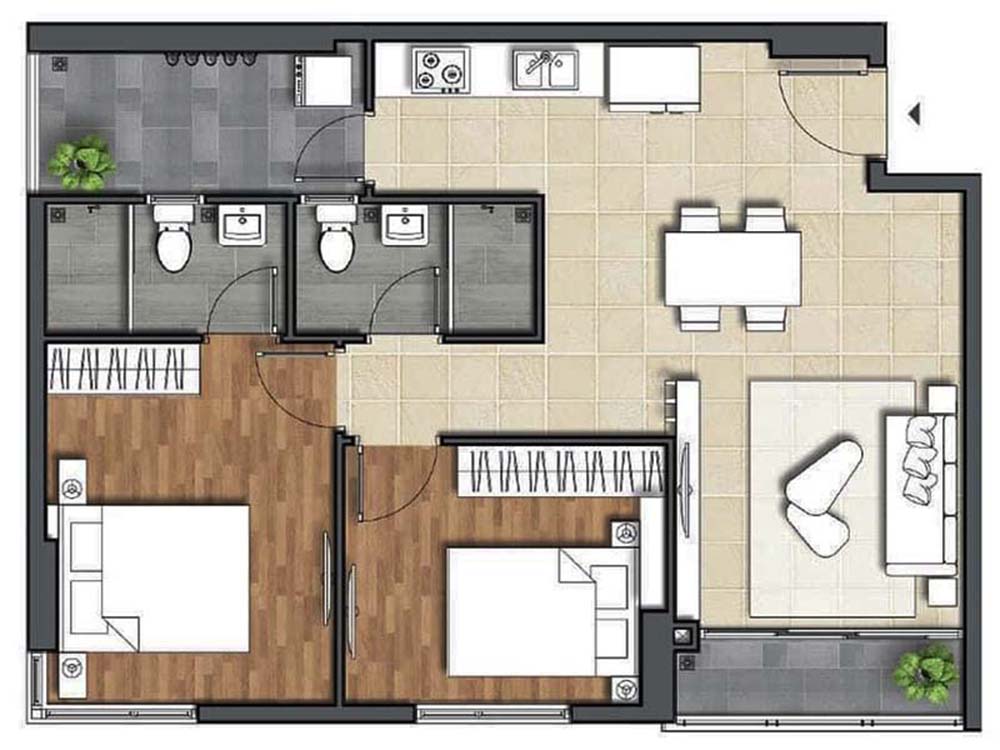 D Lusso Emeral apartment for rent in District 2 Thu Duc City