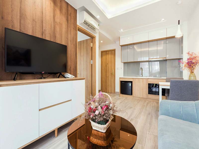 Bright concept serviced apartment renting in Phu My Hung District 7