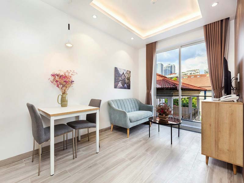 Bright concept serviced apartment renting in Phu My Hung District 7