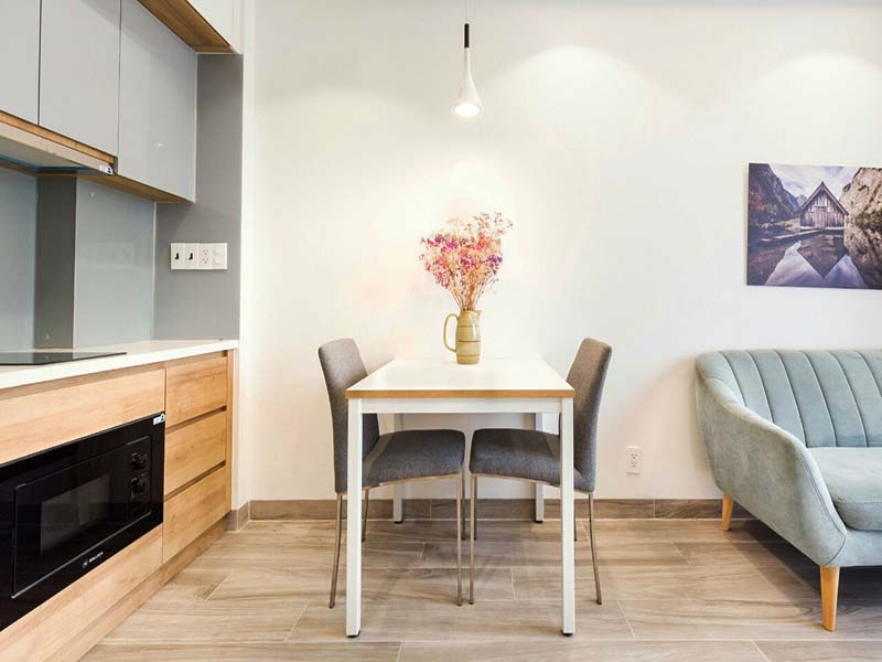 Bright concept serviced apartment renting in Phu My Hung District 7