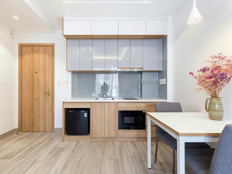 Bright concept serviced apartment renting in Phu My Hung District 7