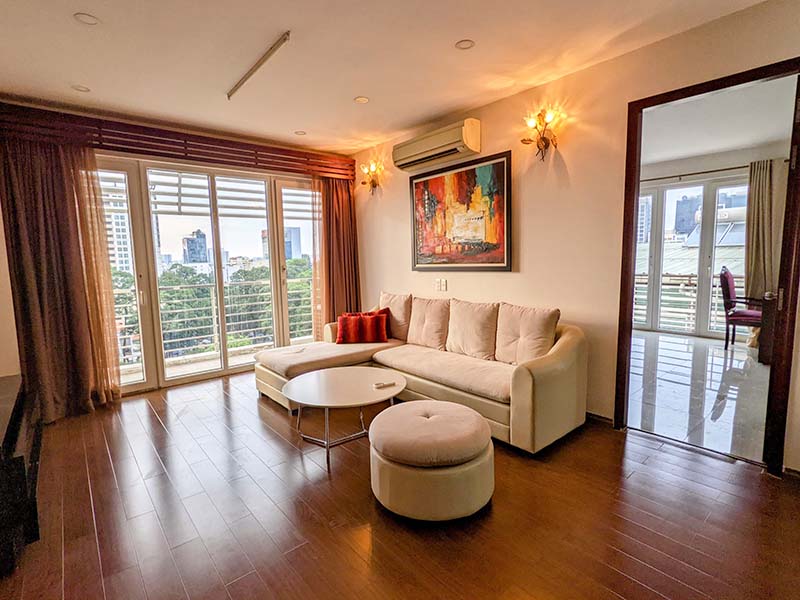 Windy serviced apartment for rent in District 3 Saigon Urban District