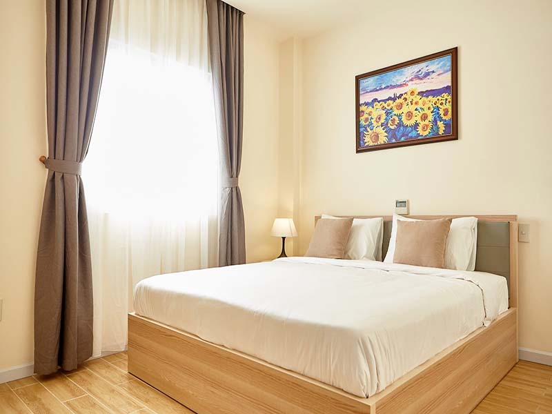 Two bedrooms serviced apartment for rent on Dong Nai St Tan Binh District next to the Airport