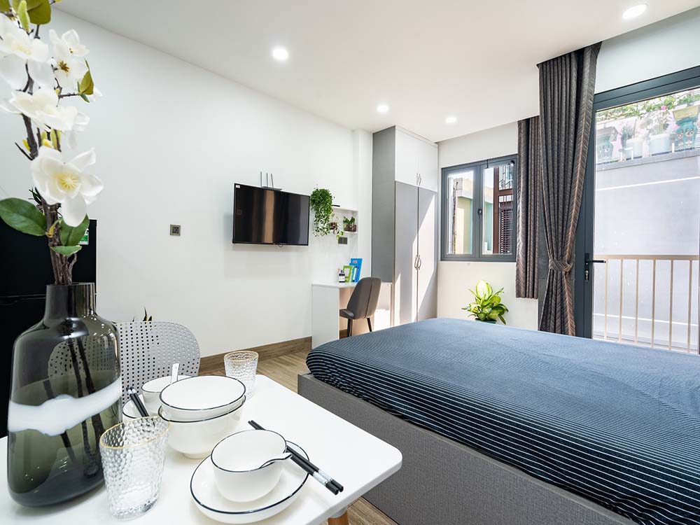 Studio apartment for rent in Binh Thanh District Nguyen Gia Tri Street 