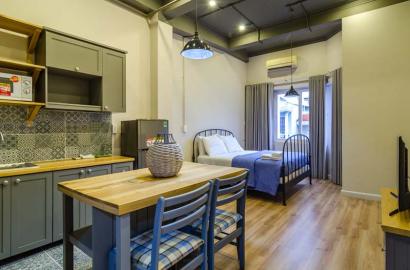 Indochine style serviced apatment for lease on Tan Binh District Saigon