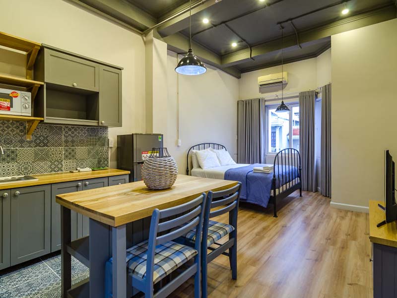Indochine style serviced apatment for lease on Tan Binh District Saigon